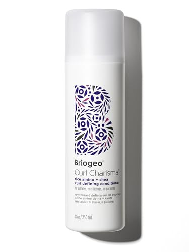 Briogeo Curl Charisma Rice Amino + Avocado Hydrating Conditioner, Define and Moisturize Wavy, Curly, and Coily Hair, Minimize Frizz, Sulfate-free, Ve
