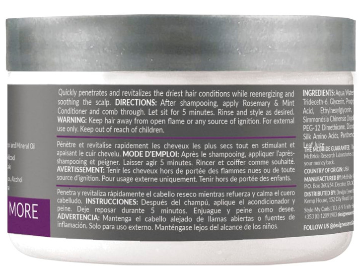 Design Essentials Rosemary & Mint Stimulating Super Moisturizing Conditioner for Dry, Thick, or Brittle Hair; Sulfate-Free, Stimulates Scalp, Moistur