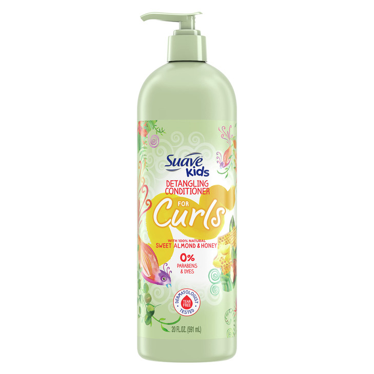 Suave+ Kids Naturals Conditioner, Kid Conditioner, Naturals Curls Detangling, Dermatologist Tested and Tear-free Conditioner 20 oz