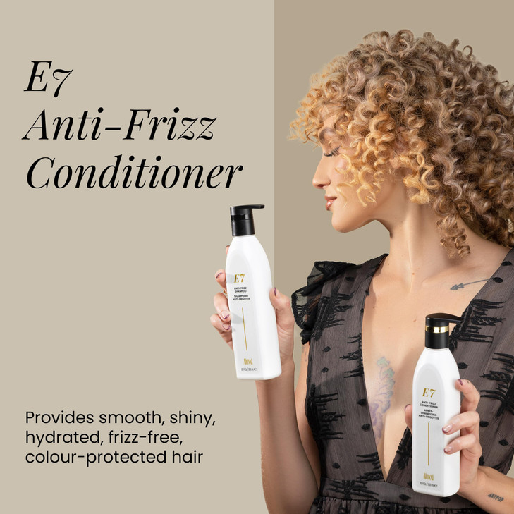 ALOXXI E7 Anti-Frizz Conditioner for Dry Damaged & Color-Treated Hair Moisturizing & Strengthening with 7 Essential Oils & 10 Antioxidants, 10.1 Fl O