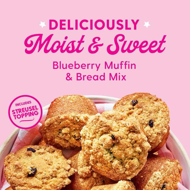Duncan Hines Dolly Parton's Blueberry Flavored Muffin & Bread Mix, 17.83 oz.