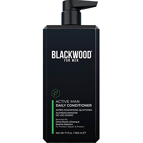BLACKWOOD FOR MEN Active Man Daily Hair Conditioner for Men, Thickening Conditioner, Deep Nourishing Treatment for Shine, Hair Loss & Dandruff - Natu