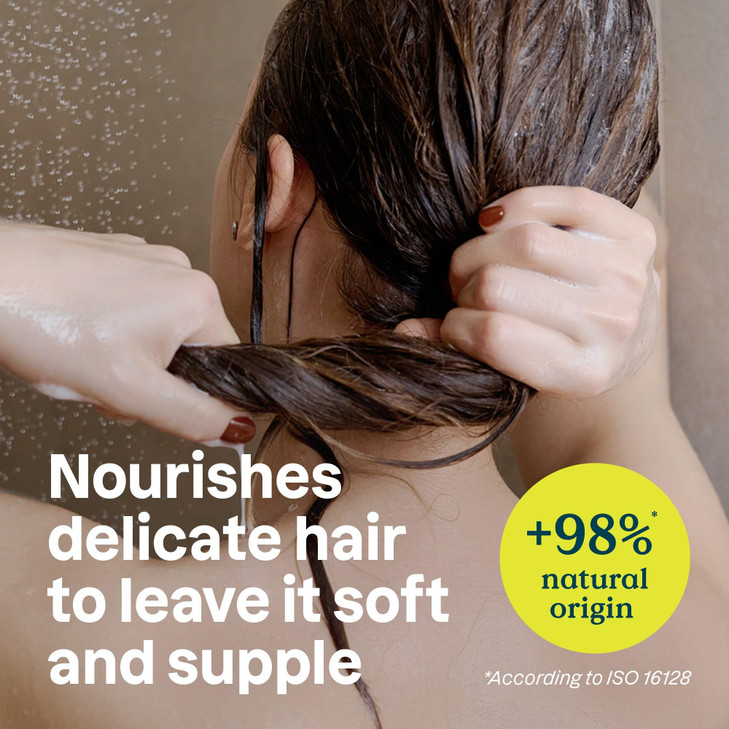 ATTITUDE Hair Conditioner for Sensitive Dry Scalp, Soothing Oat, Naturally Derived Ingredients, Dermatologically Tested, Vegan Detangler, Extra Gentl