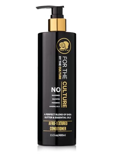 Twist It Up Hair Conditioner with 20 Natural Ingredients, Sulfate Free Conditioner for Curly or Afro-textured Hair, 13.5 Fl Oz
