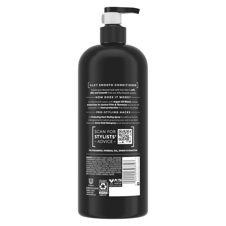TRESemmé Silky & Smooth Anti-Frizz Conditioner for Frizzy Hair Formulated With Pro Style Technology 28 Fl Oz
