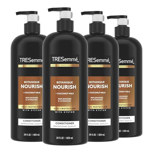 TRESemmé Conditioner Botanique Nourish 4 Pack With 100% Natural Coconut Milk and Aloe Vera 28 Fl Oz