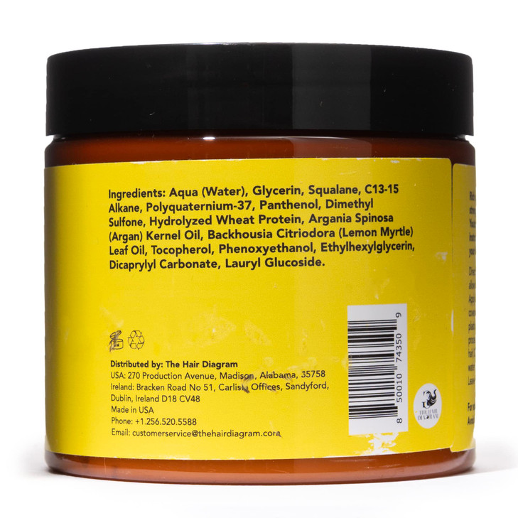 The Hair Diagram - Ashley Marie Protein Conditioner Treatment - Natural Strengthening Conditioner Enriched with Argan Oil & Hydrolyzed Wheat Protein