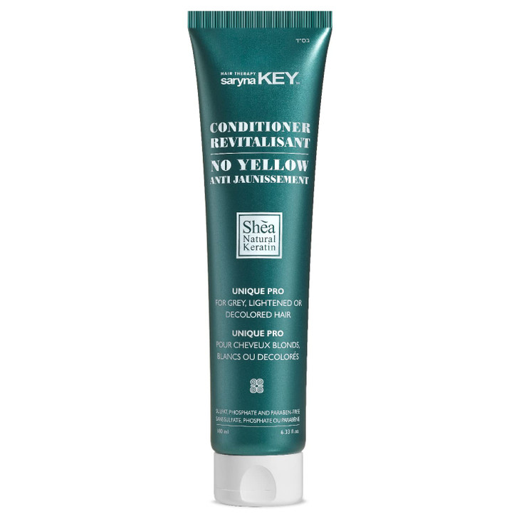 Saryna Key No Yellow Purple Conditioner  Violet Toning Conditioner with Shea Butter | Neutralizes Brassiness for Blonde, Grey & Silver Hair | Restor