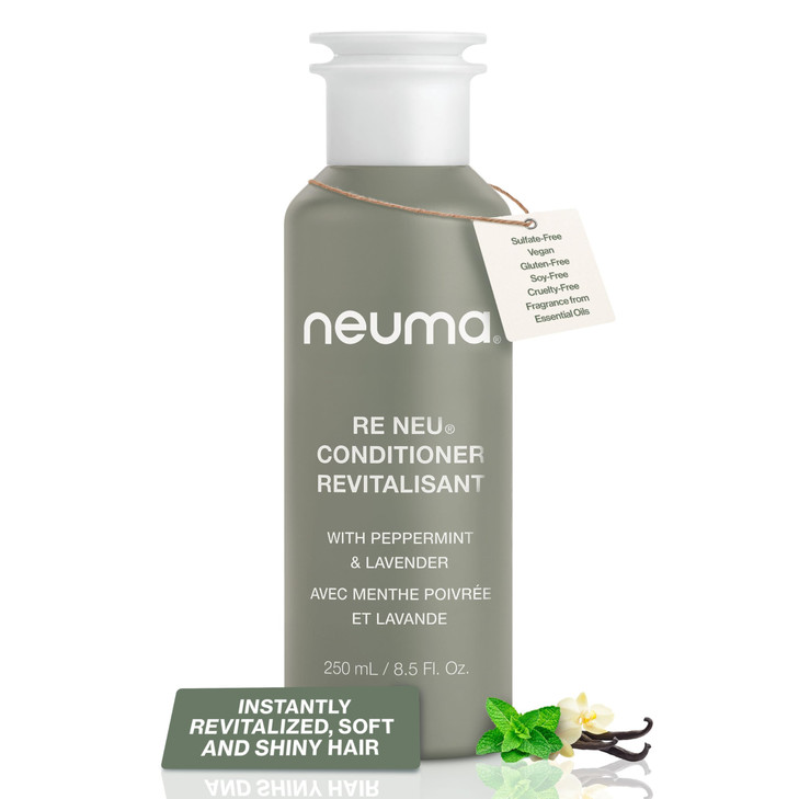 Neuma Re Neu Conditioner 8.5 Fl. Oz. Revitalizing Conditioner Sulfate Free Paraben Free, Peppermint & Vanilla Scent