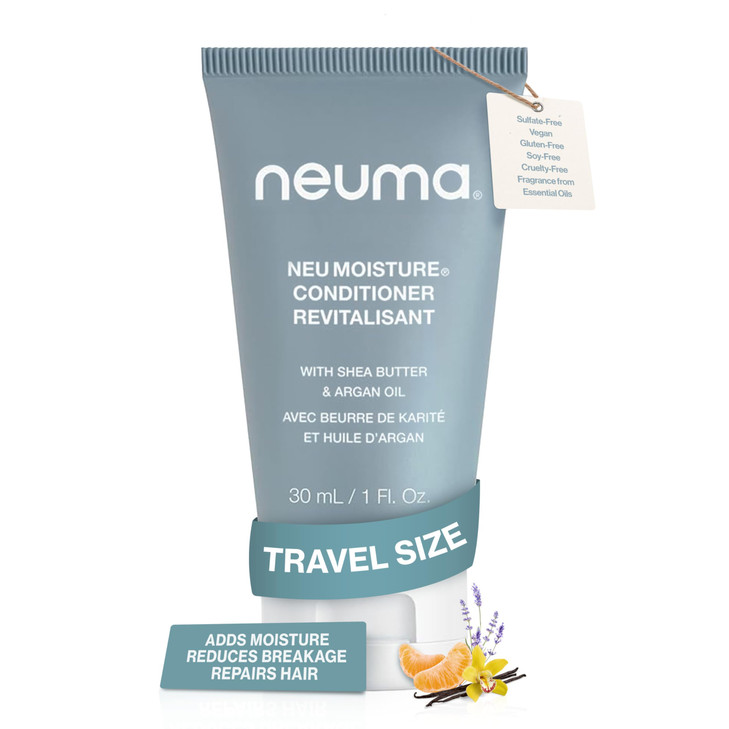 Neuma Neu Moisture Conditioner 1 Fl. Oz. Moisturizing Conditioner, Lavender, Mandarin & Vanilla Scent, Travel Size Conditioner