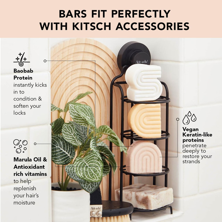 Kitsch Bond Repair Hair Mask  Strengthening Bond Repair Hair Treatment to Restore and Replenish - Hair Mask for Damaged Hair & Dry - Solid Hair Care