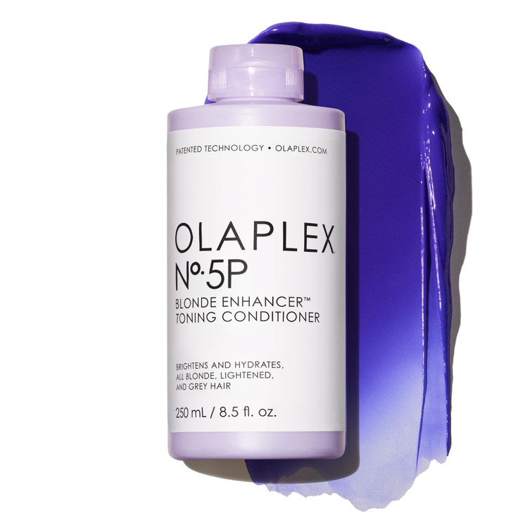 Olaplex Nº. 5P Blonde Enhancer Purple Toning Conditioner: Neutralizes Brassiness & Strengthen | Repairs Damages & Hydrates Hair | For Coily, Curly, S