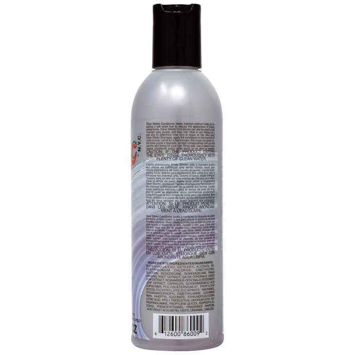 MANIC PANIC Silver Stiletto Purple Color Depositing Conditioner - Purple Conditioner for Blonde, Grey, Purple & Blue Hair - Neutralizes Brass & Yello