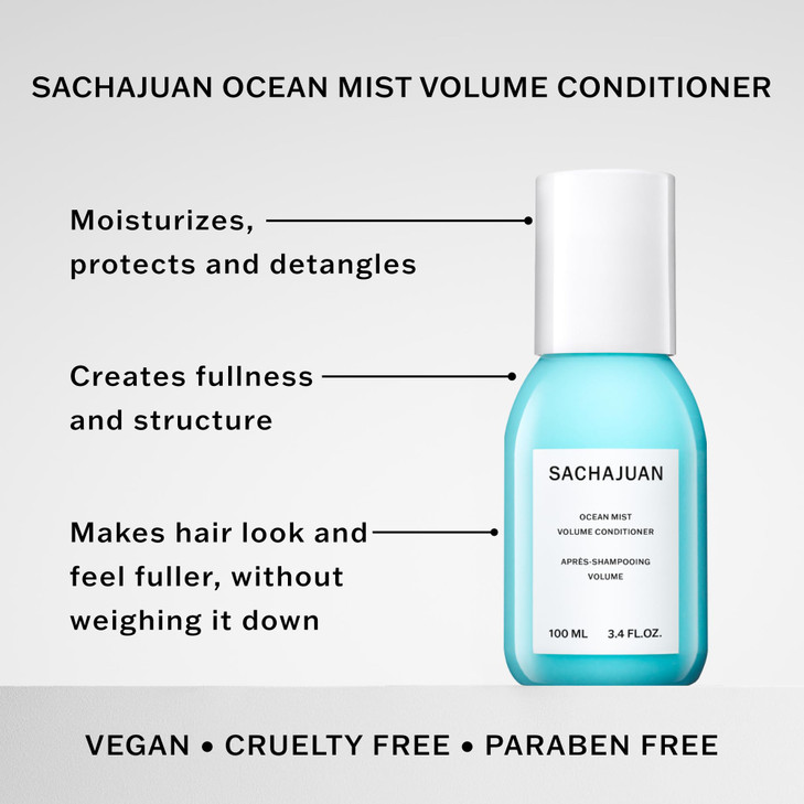 SACHAJUAN Ocean Mist Volume Conditioner | Lightweight Hydrating Conditioner for Fuller, Thicker-Looking Hair | Strengthens, Detangles & Adds Structur