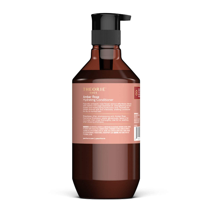 Theorie Amber Rose Hydrating Conditioner- Refresh & Hydrate, Irresistible Scent of Rose, Jasmine & Amber, Suited For All Hair Types-Color & Keratin T