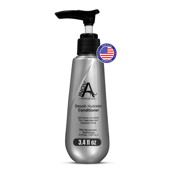 Inova Professional Silk Keratin Smooth Hydration Conditioner (3.4 Oz), White