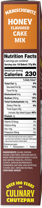 Manischewitz Honey Cake Mix 12oz (3 Pack) Baking Pan Included, Easy To Bake