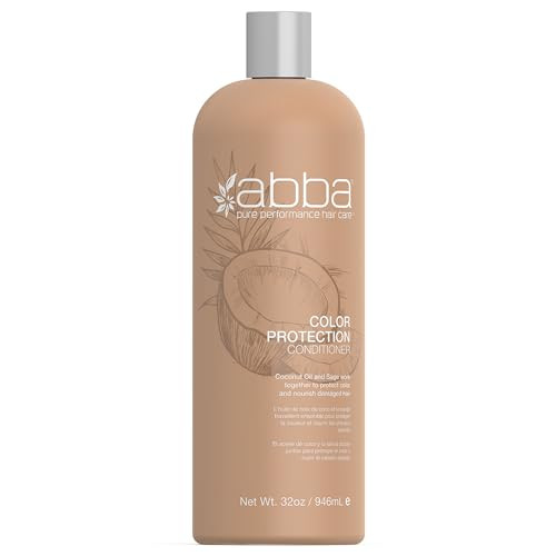 ABBA Color Protection Conditioner, Coconut Oil & Sage, 32 Fl Oz