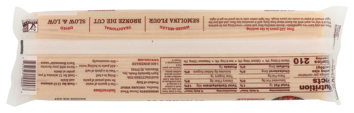 Rao's Homemade Spaghetti Pasta, 16oz, Traditionally Crafted, Premium Quality, From Durum Semolina Flour, Traditional Bronze Die Cut, Imported from It