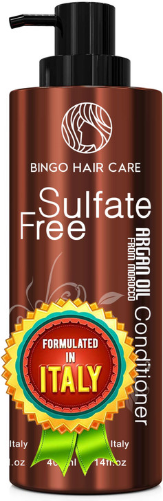 Moroccan Argan Oil Conditioner - Sulfate Free, Anti Frizz Hydrating Thickening Care for Women and Men - Deep Moisturizing Treatment for Color Treated