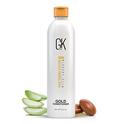 GK HAIR Global Keratin Gold Conditioner (8.5 Fl Oz/250ml) Hair Moisturizing Shine and Protection With Argan Oil, Shea Butter, Natural Oils All Hair T
