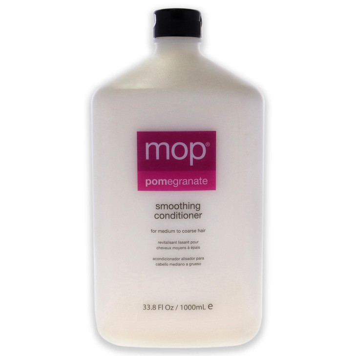 MOP Pomegranate Smoothing Conditioner For Medium to Coarse Hair - Moisturizing, Hydrating, Detangling - Strengthens Hair, Adds Shine, Anti-Frizz