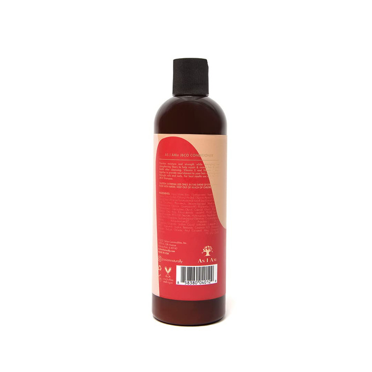 As I Am Jamaican Black Castor Oil Conditioner - 12 ounce - with JBCO, Ceramide, Betaine, Vitamin C, & Vitamin E - Instant Moisture & Hydration - Stre