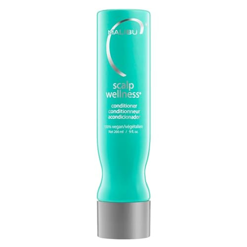 Malibu C Scalp Wellness Conditioner (9 oz) - Scalp Soothing Hair Conditioner with Eucalyptus + Spearmint Oil - Sulfate-Free Moisturizing Dry Scalp Co