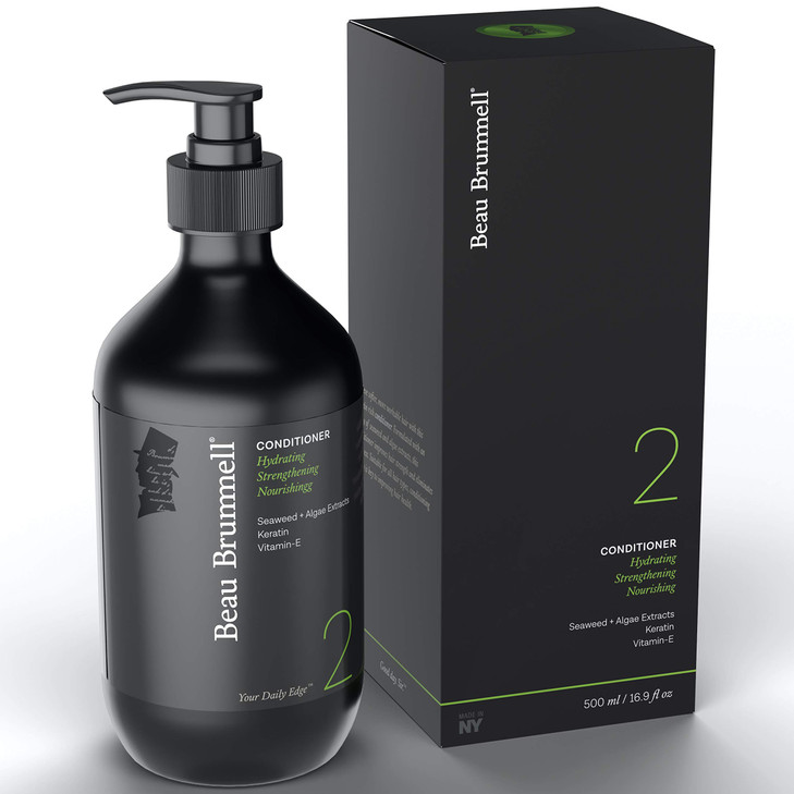 Daily Hydrating Conditioner for Men by Beau Brummell | A Luxury Conditioner With Natural Seaweed & Algae Extracts to Improve Hair Strength and Elimin