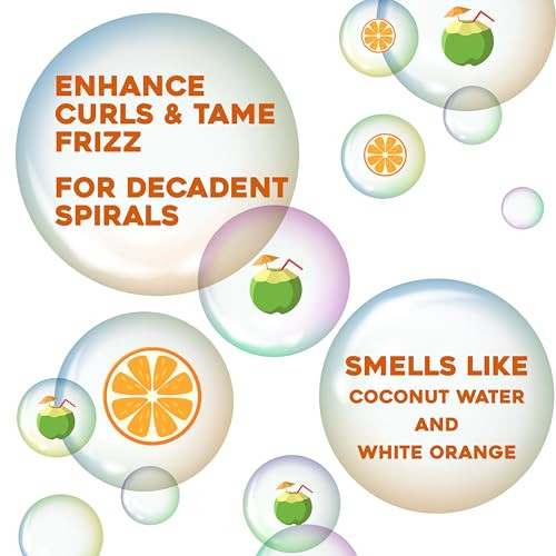 OGX Quenching + Coconut Curls Curling Hair Butter, Deep Moisture Leave-In Hair Mask & Treatment with Coconut Oil, Citrus Oil & Honey, Paraben-Free an