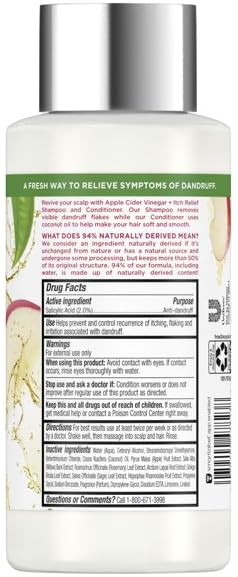 RE-fresh Scalp Care Anti-Dandruff Conditioner, Silicone-Free Apple Cider Vinegar + Itchy Relief for Irritated Scalp 13.5 fl oz - Pack of 1