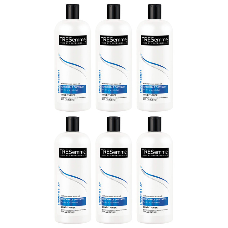 Tresemme Conditioner, Smooth and Silky, 28 Ounce (Pack of 6)