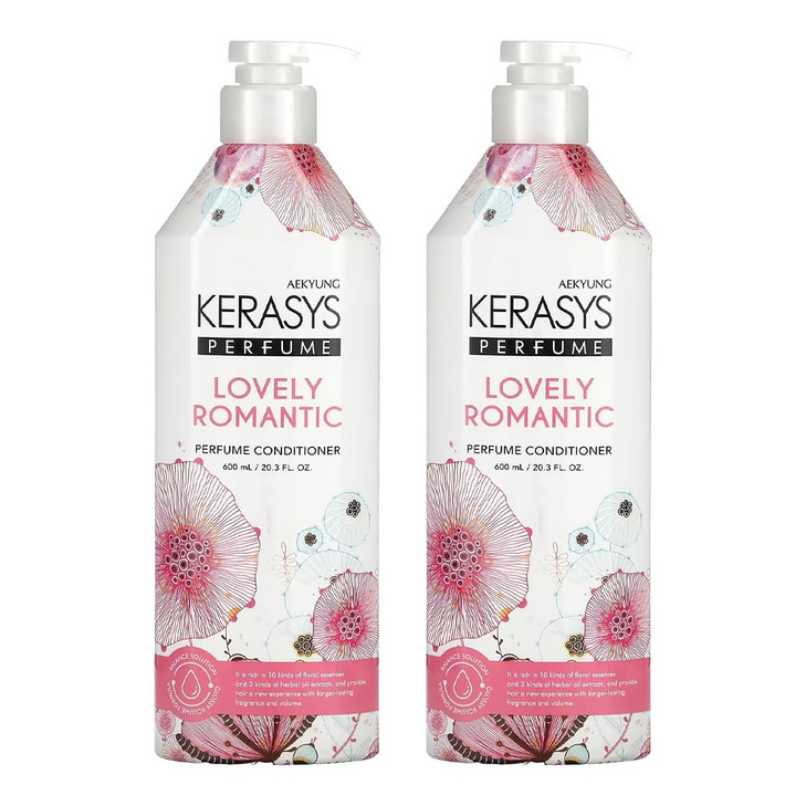Kerasys Lovely and Romantic Perfumed Conditioner 600ml x2