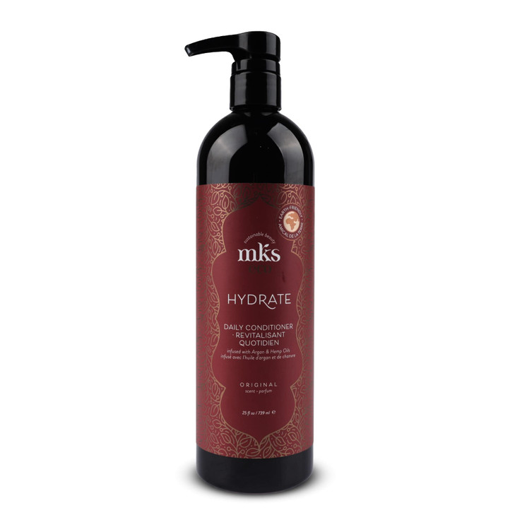 MKS eco Hydrate Conditioner, Original Scent - 25 fl oz - Nourish & Moisturize Hair, Protect Against Breakage - Moroccan Argan Oil, Hemp Seed Oil - Ve
