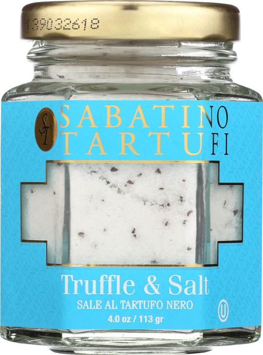 Sabatino Tartufi Truffle Salt Seasoning, All Natural Gourmet Truffle Salt, Sicilian Sea Salt,Kosher, Non-Gmo Project Certified, 4 oz