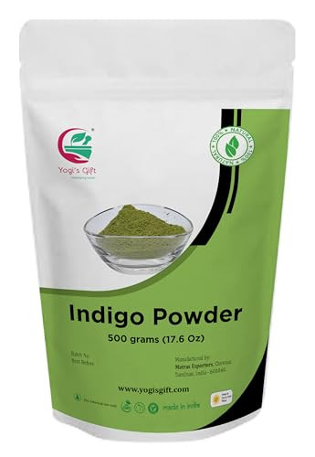 500 GRAMS | Indigo Powder for Hair (1.2 LB / 17.6 oz) | 100% Pure & Natural | Black Henna Dye | Ideal for Dark & Black Natural Hair color | Indigofer
