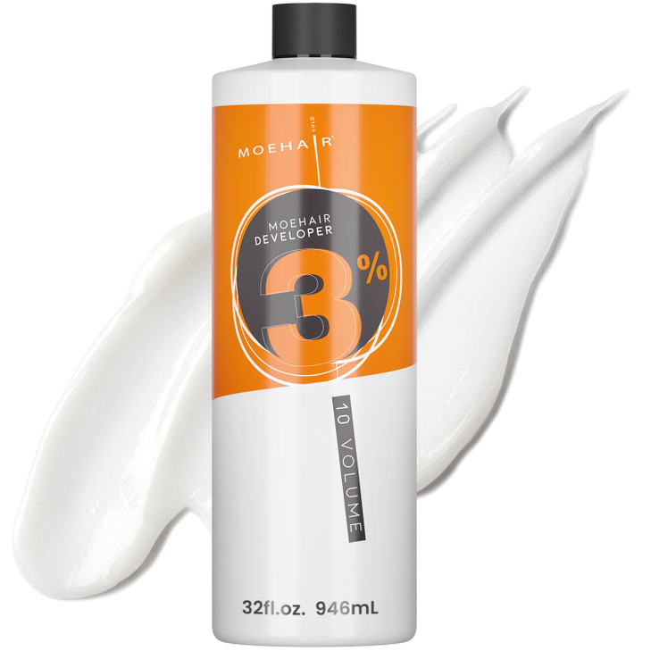 Moehair Hair Color Developer 20 Volume 6% Crème | Professional Hair Coloring Developer for Brighter and Lighter Tints |Color Depositing Conditioner f