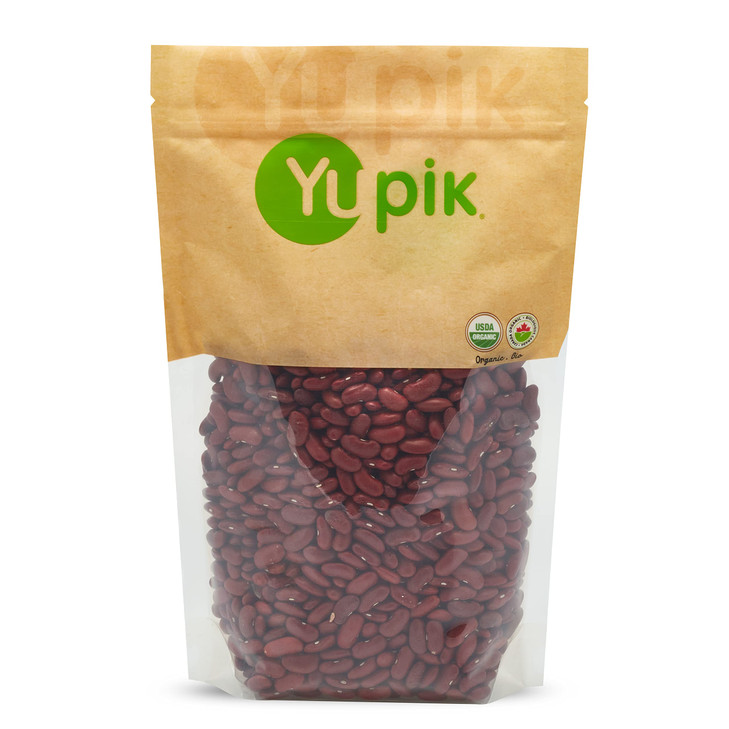 Yupik Organic Dark Red Kidney Beans, 2.2 lb (35.3 oz), Non-GMO, Vegan & Gluten-Free, USDA Certified, Kosher, Dried Legumes, High in Fiber & Protein,