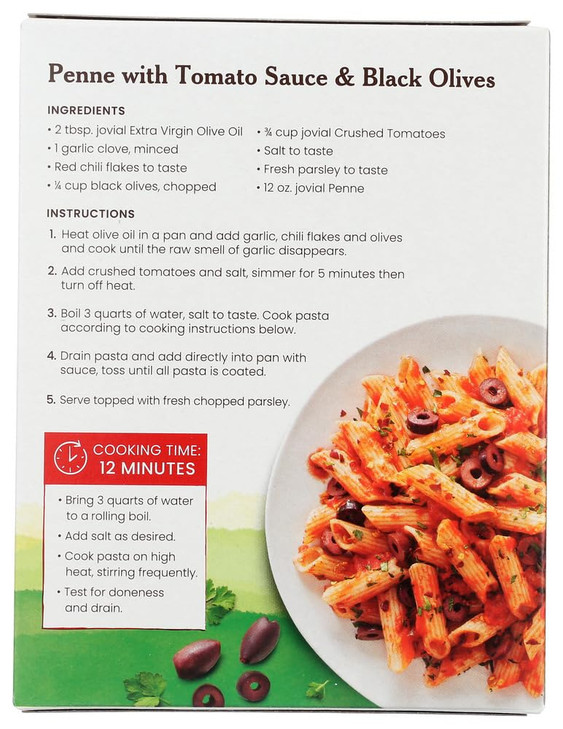 JOVIAL PASTA BRWNRCE ORG PENNE R 12OZ