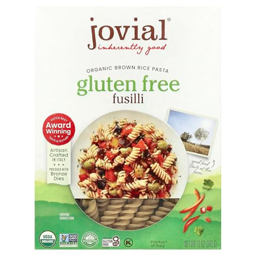 Jovial Pasta Brown rice Organic Fusilli, 12 oz