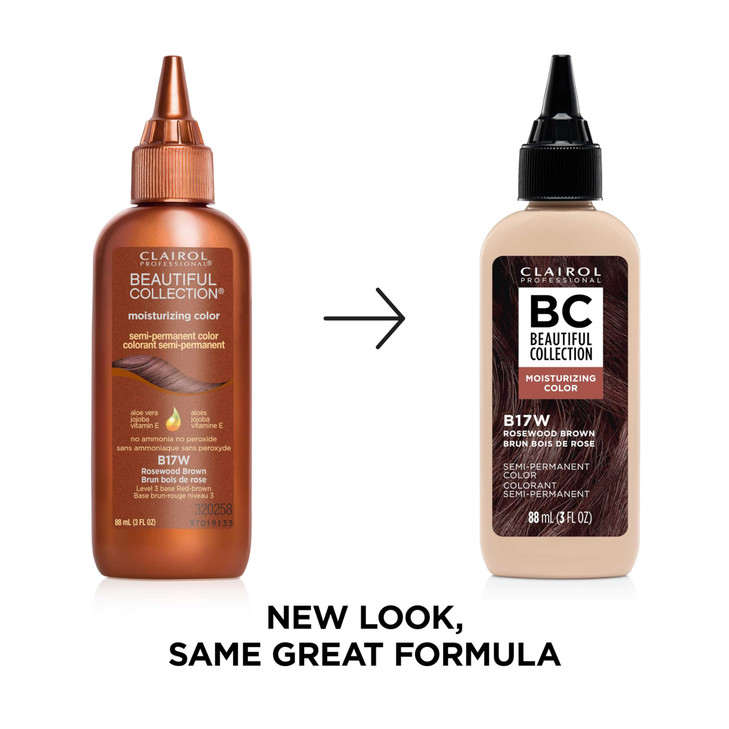 Clairol Professional Beautiful Collection Hair Color, 17W Rosewood Brown, 3 oz. - Packaging May Vary