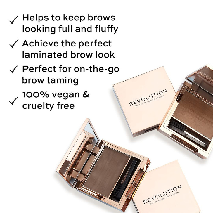 Makeup Revolution, Eyebrow Soap Styler Plus, Brown, 5g