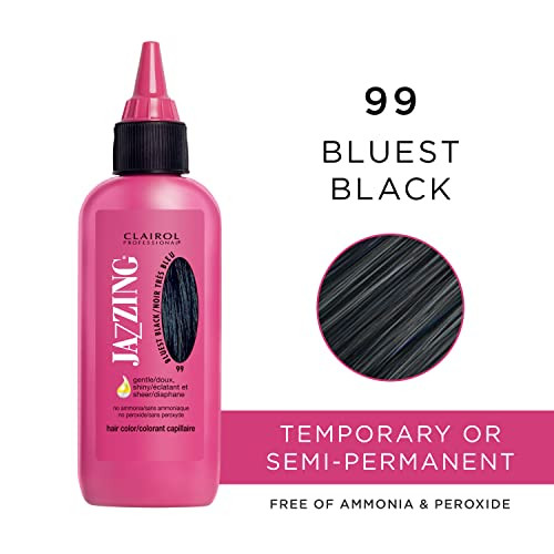 Clairol Professional Jazzing Semi-Permanent Hair Color, No.99 Bluest Black, 3 oz.