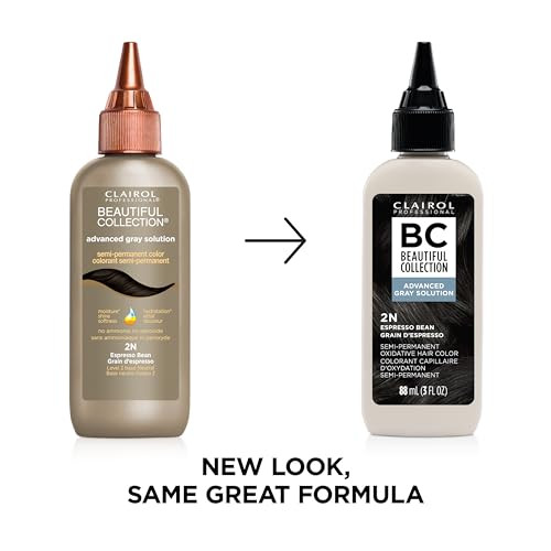 Clairol Professional Beautiful Collection Advanced Gray Solutions, 2n Espresso Bean, 3 oz. - Packaging May Vary