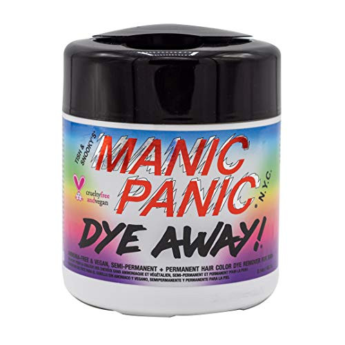 MANIC PANIC Dye Away Hair Dye Remover Wipes - Ammonia-Free Hair Color Remover Wipes for Adults - Removes Semi-Permanent & Permanent Color from Skin -