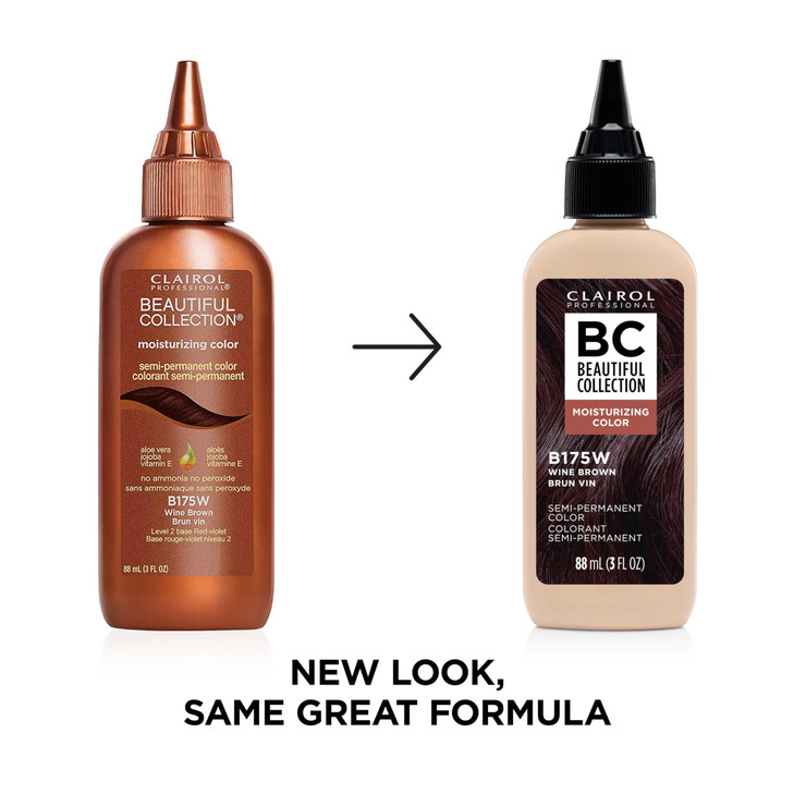 Clairol Professional Beautiful Collection Hair Color, 175W Wine Brown, 3 oz. - Packaging May Vary
