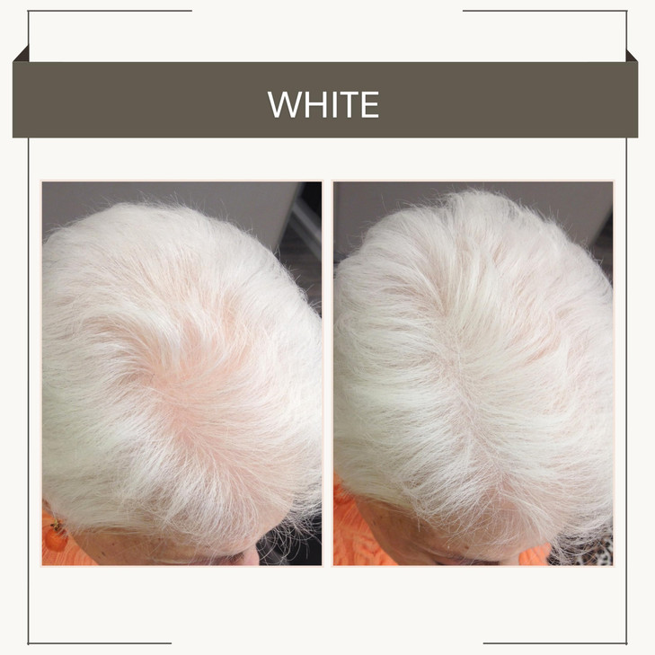 Joan Rivers Great Hair Day Root Touch Up Powder  Fill-in Powder for Thicker, Fuller Looking Hair (White)