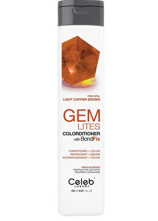 Celeb Luxury Colorwash Color Depositing Conditioner - Color Refresher , Vegan Hair Dye Mask, Bondfix Bond Rebuilder, Gem Lites Fire Opal