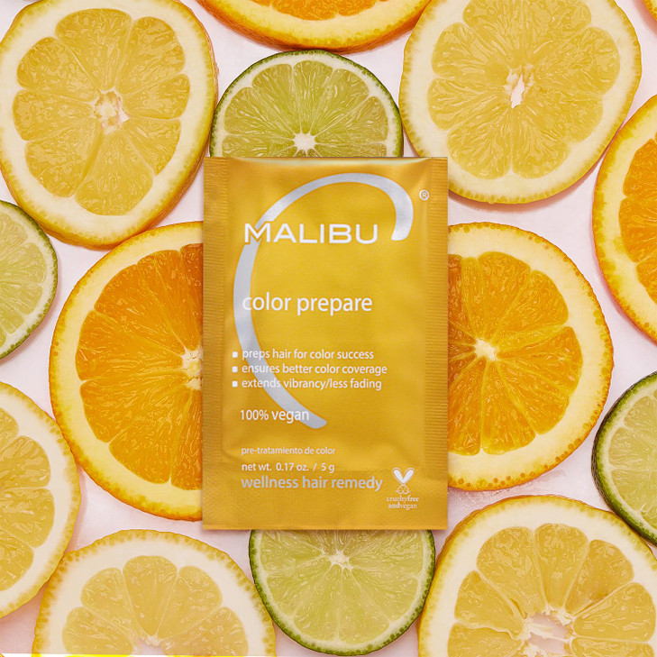 Malibu C Color Prepare Wellness Hair Remedy - Extends Hair Color Vibrancy & Counteracts Discoloration, Dullness & Brassiness - Made with a Blend of A