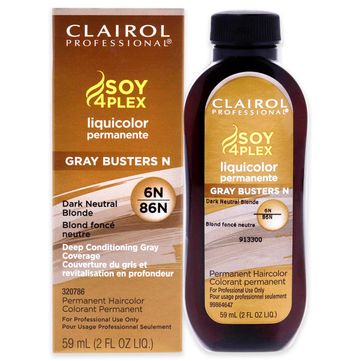 Clairol Professional Permanent Liquicolor, 6n Dark Neutral Blonde, 2 oz. - Packaging May Vary